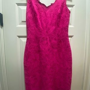 Antonio Melani + Pink + Patterned + Sheath Dress